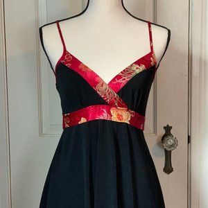 Black Japanese Trim Tank Top